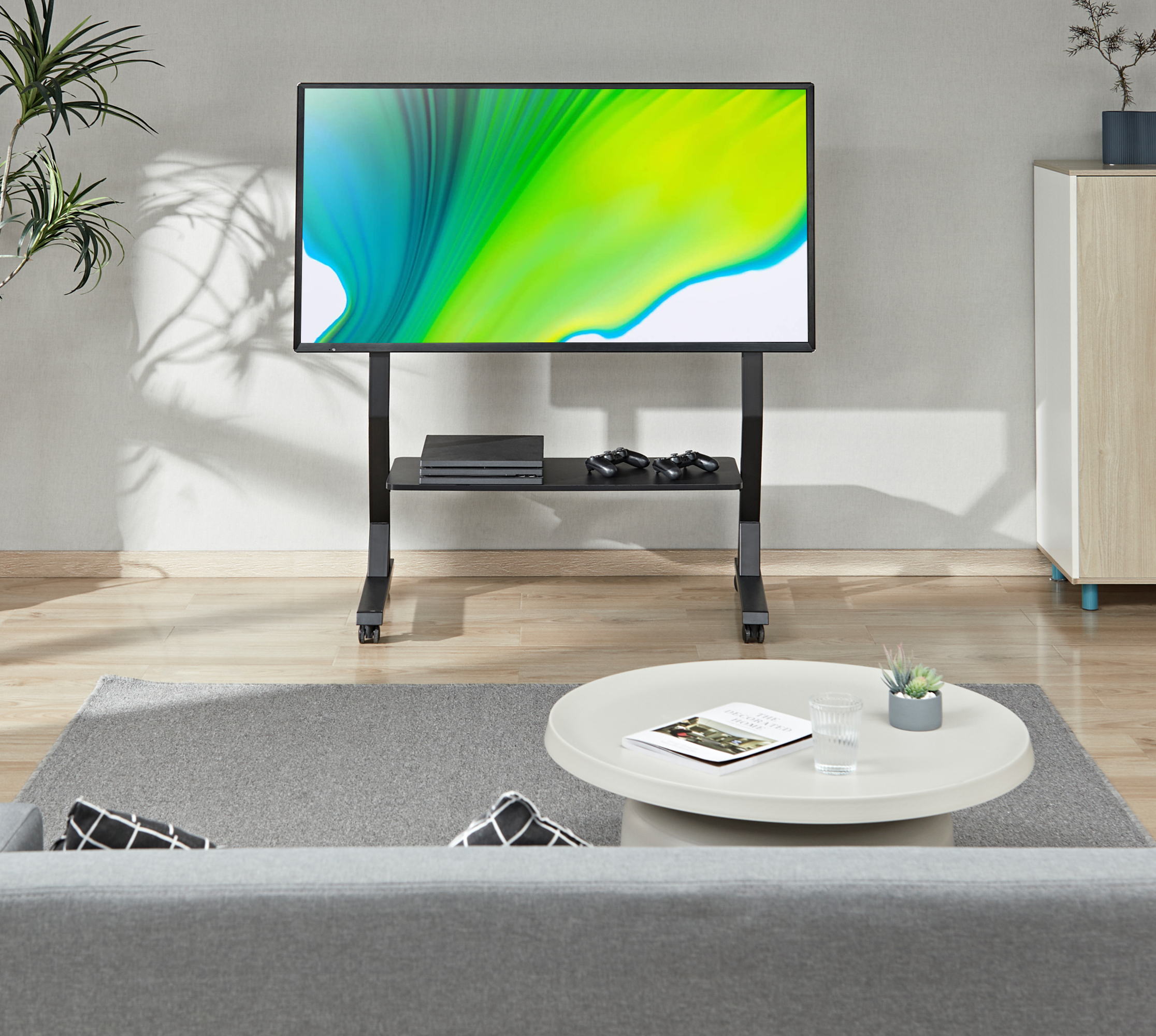 Supporto a Pavimento con Mensola per TV LCD/LED/Plasma 45-90'' - immagine 7