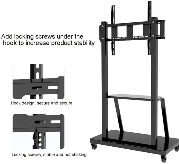 Supporto a Pavimento con Mensola per TV LCD/LED/Plasma 55-100'' - immagine 8
