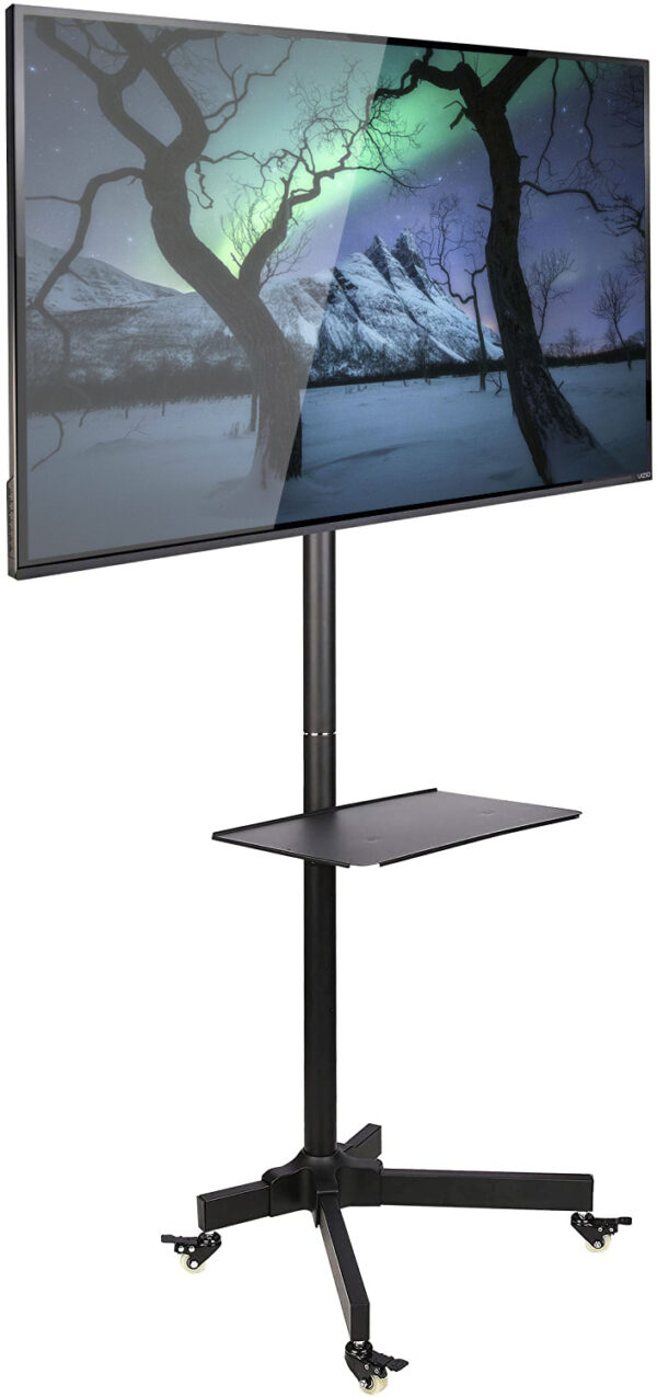 Supporto a Pavimento con Mensola Trolley TV LCD/LED/Plasma 19''-37'' - immagine 6
