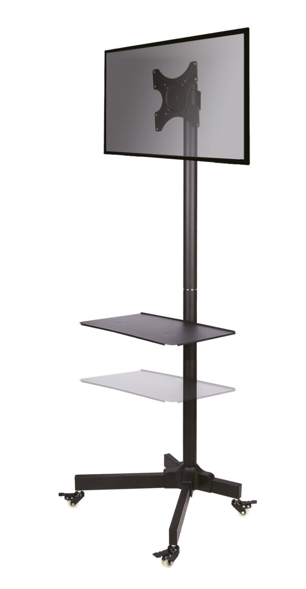 Supporto a Pavimento con Mensola Trolley TV LCD/LED/Plasma 19''-37'' - immagine 9