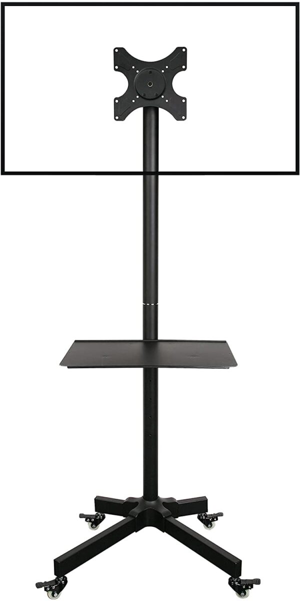 Supporto a Pavimento con Mensola Trolley TV LCD/LED/Plasma 19''-37'' - immagine 8