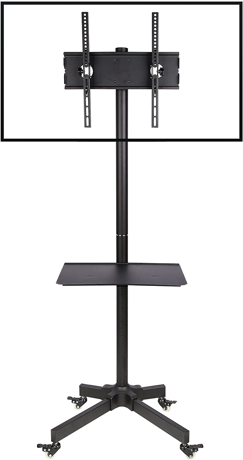 Supporto a Pavimento con Mensola Trolley TV LCD/LED/Plasma 23''-55'' - immagine 7