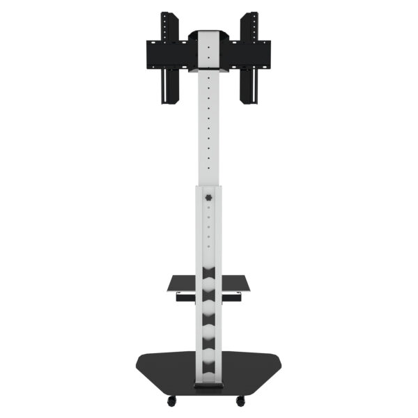 Supporto a Pavimento con Mensola Trolley TV LCD/LED/Plasma 37-70'' Bianco - immagine 8