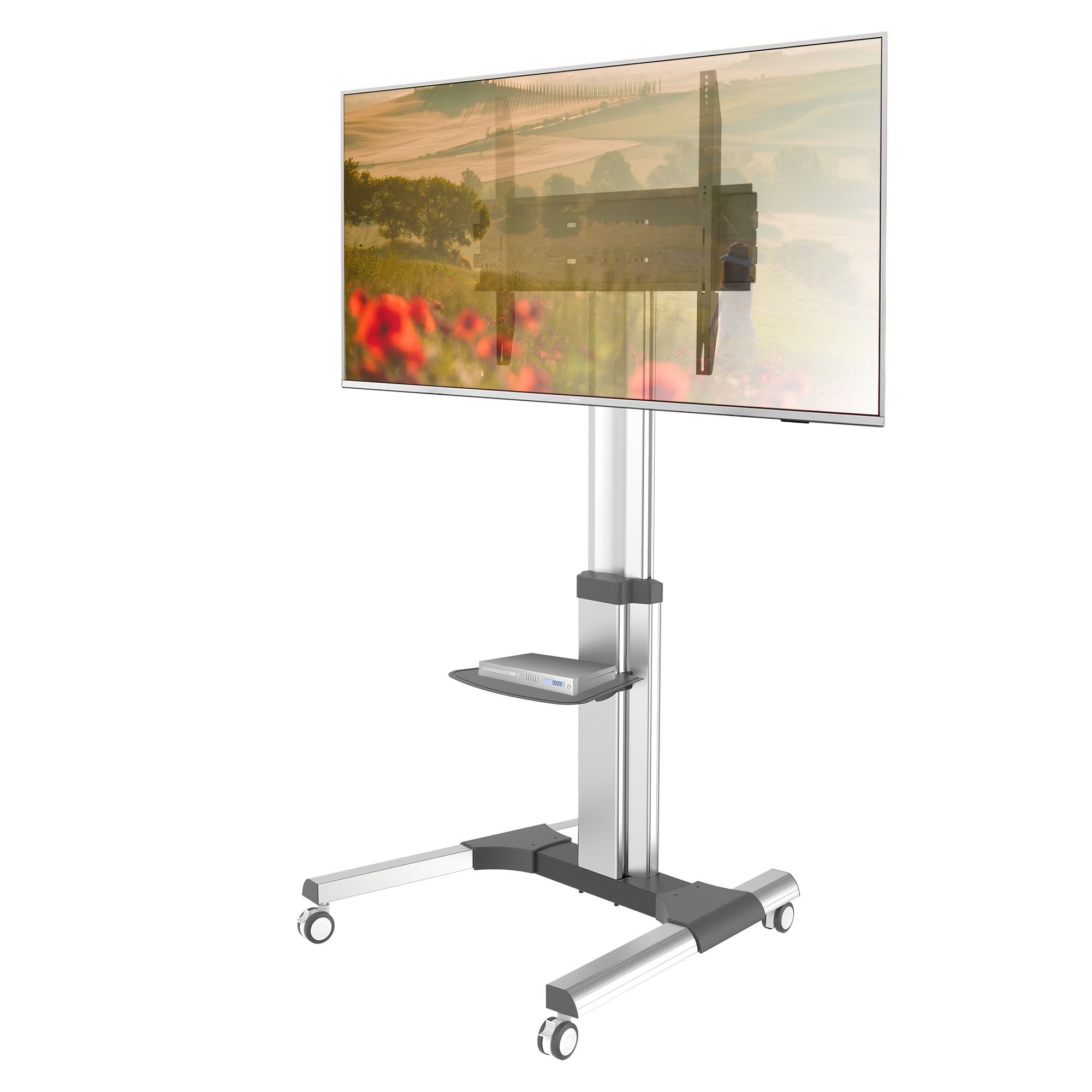 Supporto a Pavimento con una Mensola Trolley TV LCD/LED/Plasma 50-92'' - immagine 3