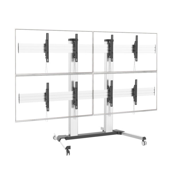 Supporto a Pavimento per 4 TV LCD/LED 32-60'' per Video Wall - immagine 3