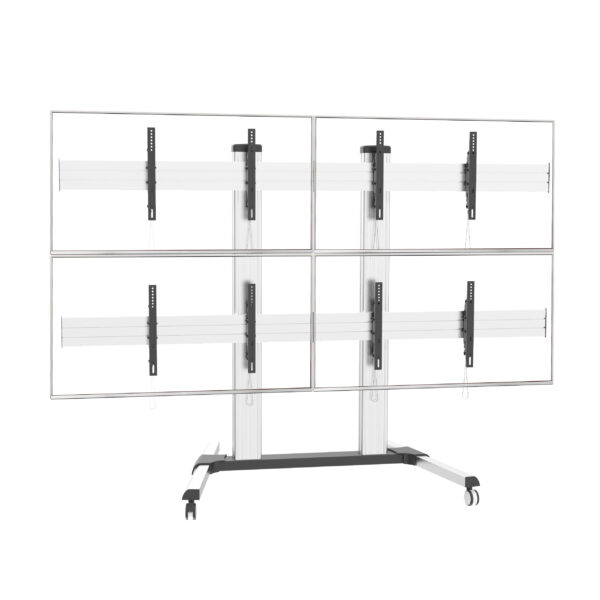 Supporto a Pavimento per 4 TV LCD/LED 32-60'' per Video Wall - immagine 6