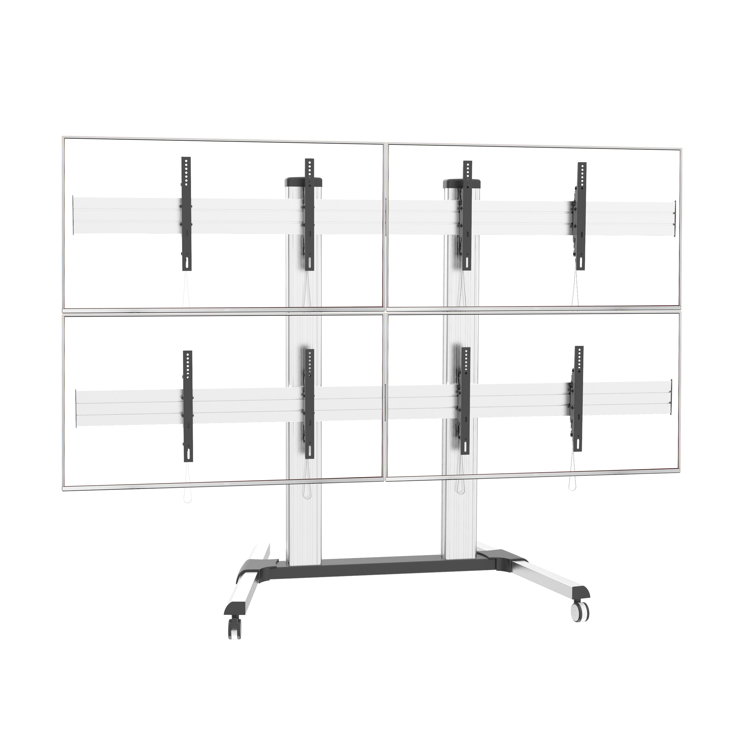 Supporto a Pavimento per 4 TV LCD/LED 32-60'' per Video Wall - immagine 6