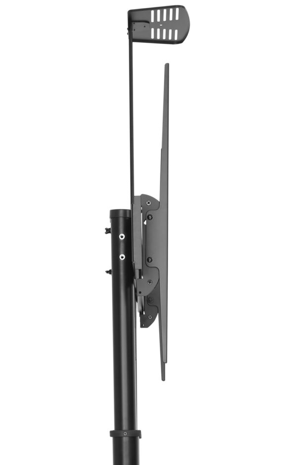 Supporto a pavimento per TV con regolazione manuale altezza, in acciaio, per TV da 60'' a 100'' - immagine 7