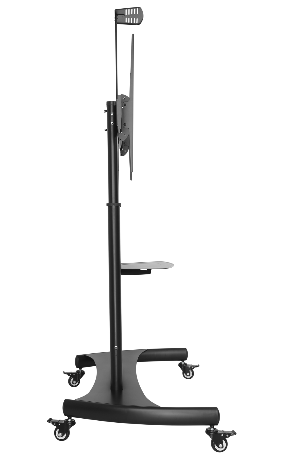 Supporto a pavimento per TV con regolazione manuale altezza, in acciaio, per TV da 60'' a 100'' - immagine 6