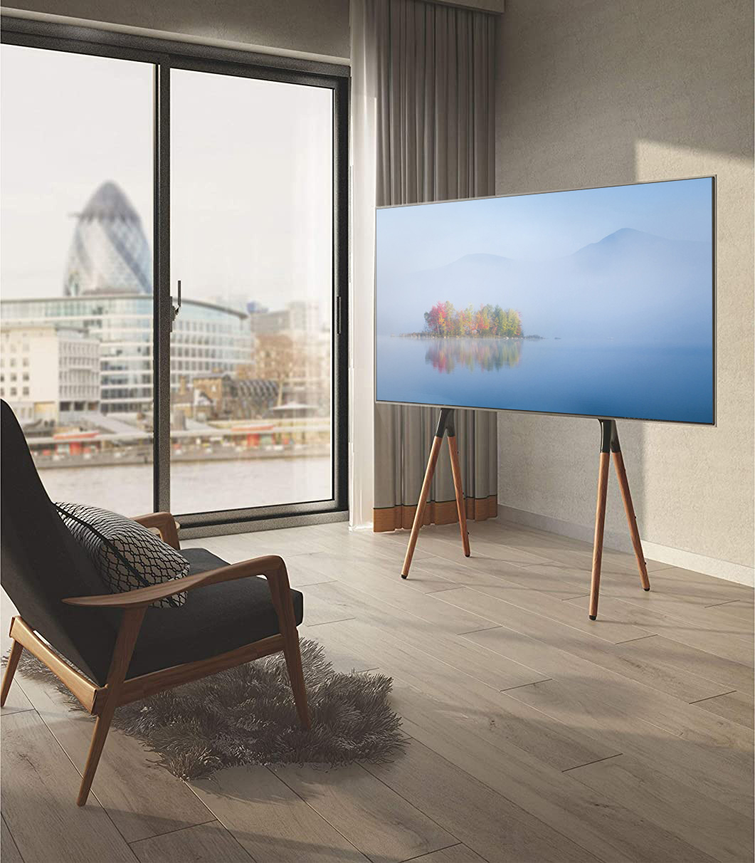 Supporto a Pavimento per TV LCD/LED/Plasma 49-70'' stile cavalletto - immagine 4