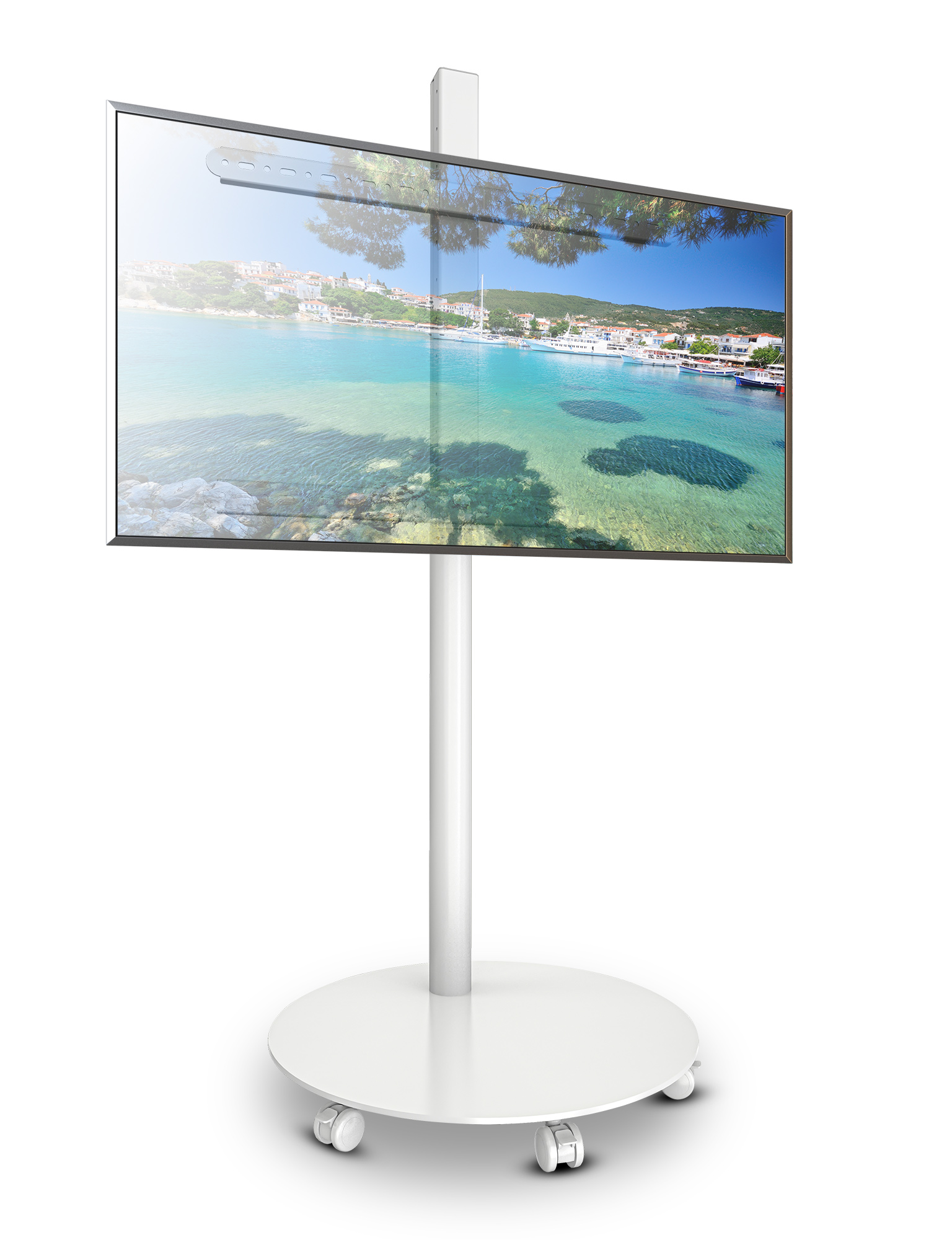 Supporto a Pavimento Trolley TV LCD/LED/Plasma 32-70'' Bianco - immagine 3
