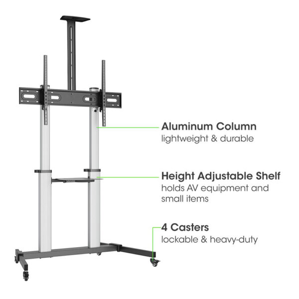 Supporto a Pavimento Trolley TV LCD/LED/Plasma 60-100'' - immagine 4