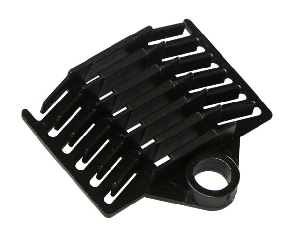 Supporto a Pettine per 6 Giunti in Fibra Ottica Nero - immagine 3