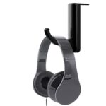 Supporto Cuffie Adesivo Universale per Monitor e Scrivania Nero (2 Pezzi)