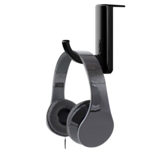 Supporto Cuffie Adesivo Universale per Monitor e Scrivania Nero (2 Pezzi)