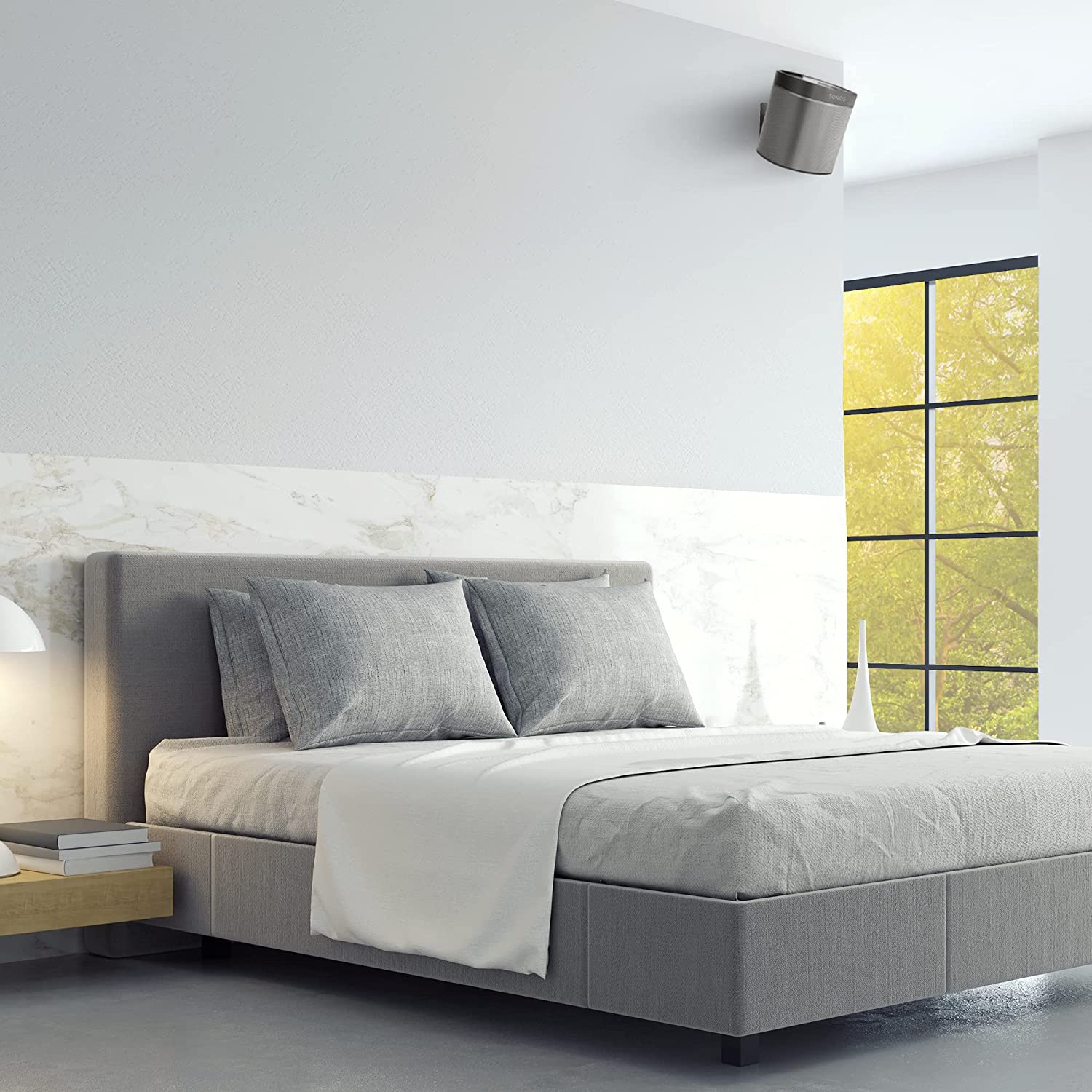 Supporto da Muro Regolabile per Diffusore Sonos Play 1 nero - immagine 4