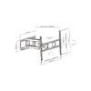 Staffa da Muro con Doppio Braccio per TV LED/LCD 37-70'' - immagine 3