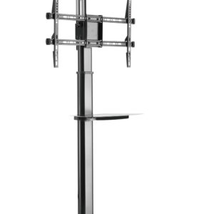 Supporto da Pavimento con Mensola TV/LED/LCD 37''-70'' Nero