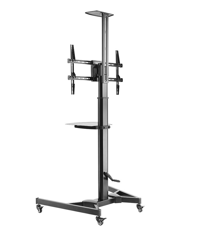 Supporto da Pavimento con Mensola TV/LED/LCD 37''-70'' Nero - immagine 8