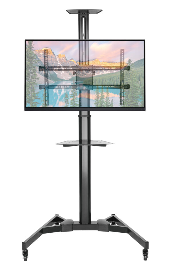 Supporto da Pavimento con Mensola TV/LED/LCD 37''-70'' Nero - immagine 4