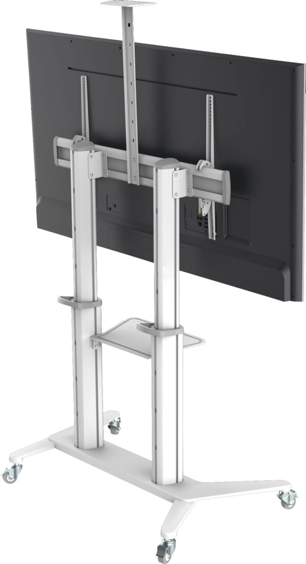 Supporto da Pavimento per TV da 70'' a 120'' Bianco - immagine 2