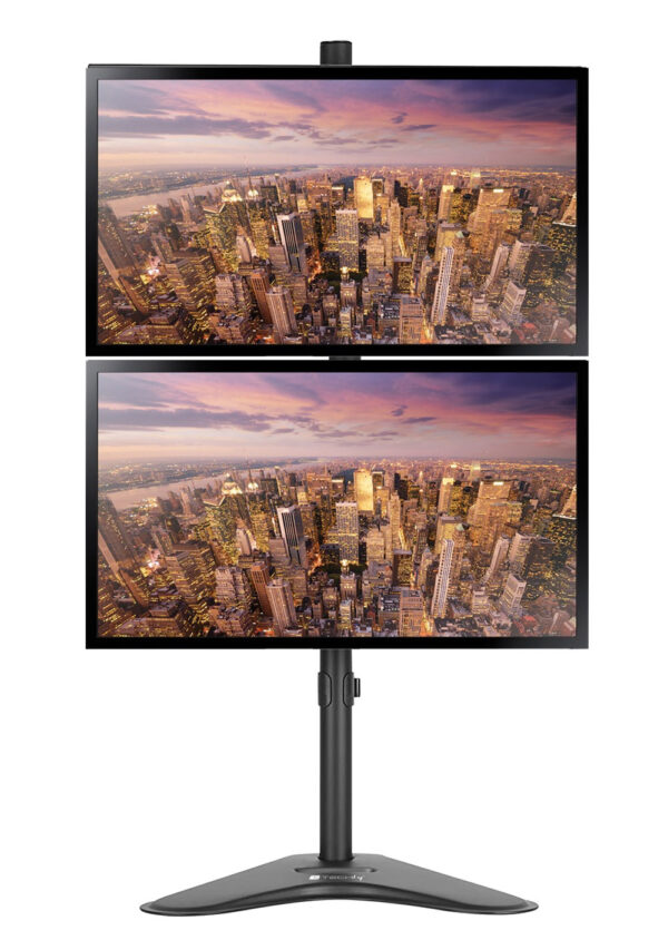 Supporto da Scrivania 2 Monitor 17-32'' con Base e Supporto per Smartphone - immagine 4