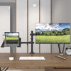 Supporto da Scrivania Braccio per Monitor 13-32'' e Mensola per Laptop - immagine 4