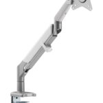 Supporto da Scrivania Monitor LED 17-32'' con Molla a Gas Bianco Silver