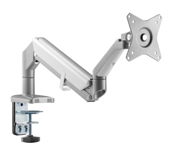 Supporto da Scrivania Monitor LED 17-32'' con Molla a Gas Bianco Silver - immagine 3