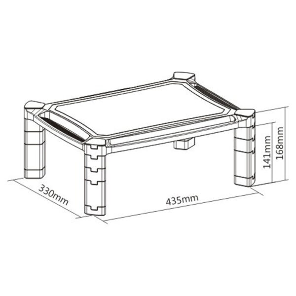 Supporto da Scrivania Monitor Notebook Laptop con Altezza Regolabile - immagine 3