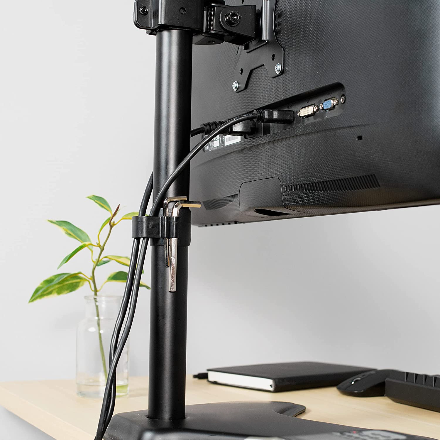 Supporto da scrivania per 1 Monitor LCD 13-27'' con base h.465mm - immagine 10