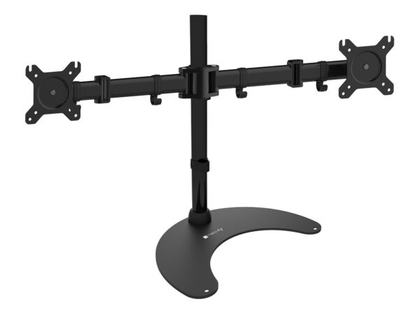 Supporto da scrivania per 2 Monitor 13-27'' con base h.400m