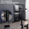 Supporto da Scrivania per 2 Monitor 13-27'' con Morsetto - immagine 8