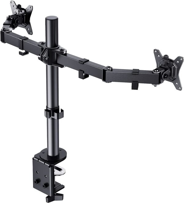 Supporto da Scrivania per 2 Monitor 13-32'' a Morsetto - immagine 8