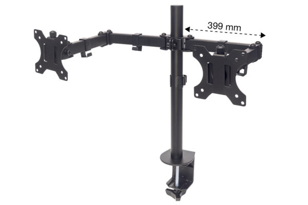 Supporto da Scrivania per 2 Monitor 13-32'' con Morsetto - immagine 5