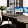 Supporto da scrivania per 3 Monitor 13-24'' con morsetto - immagine 4