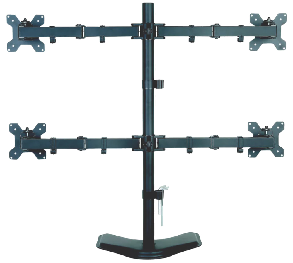 Supporto da Scrivania per 4 Monitor 13-27'' con base - immagine 7
