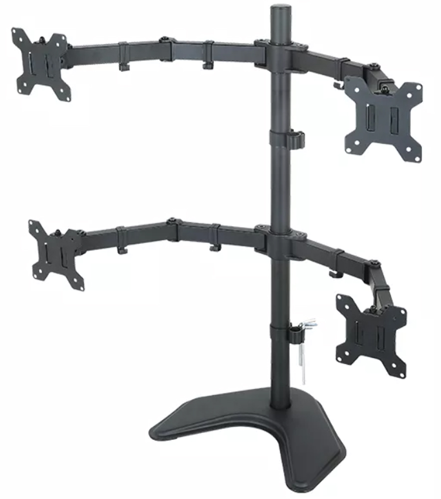 Supporto da Scrivania per 4 Monitor 13-27'' con base - immagine 6