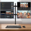 Supporto da scrivania per 4 Monitor 13-27'' con morsetto - immagine 6