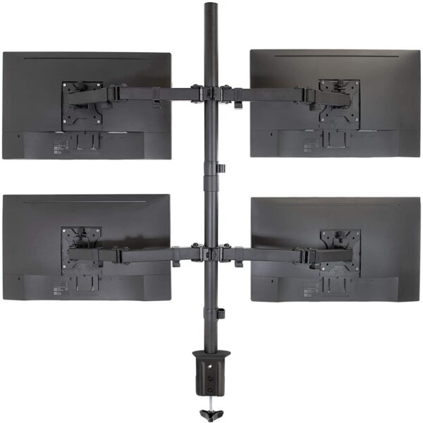 Supporto da scrivania per 4 Monitor 13-27'' con morsetto - immagine 7