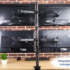 Supporto da scrivania per 4 Monitor 13-27'' con morsetto - immagine 9