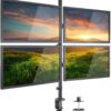 Supporto da scrivania per 4 Monitor 13-27'' con morsetto - immagine 4