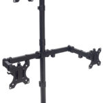 Supporto da Scrivania per 4 Monitor 13-32'' con Morsetto