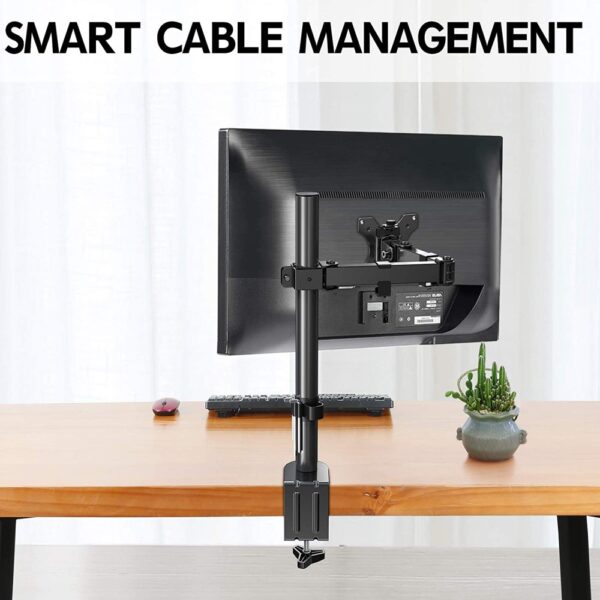 Supporto da Scrivania per Monitor 13-27'' Doppio Snodo di Regolazione - immagine 8