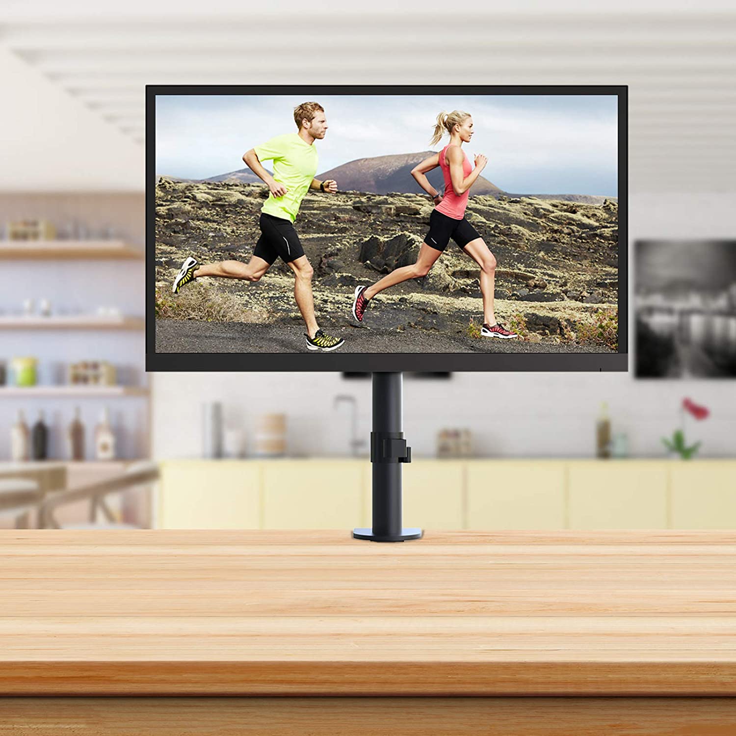 Supporto da Scrivania per Monitor 13-30'' Braccio Corto Inclinabile - immagine 8