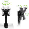 Supporto da Scrivania per Monitor 13-30'' Braccio Corto Inclinabile - immagine 4