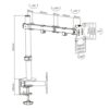Supporto da scrivania per Monitor 13-32'' - immagine 3