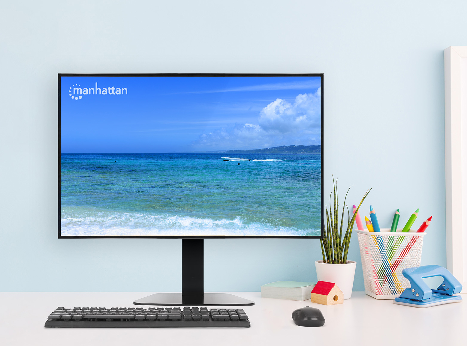 Supporto da Tavolo Stand per Monitor 15-32'' con Molla a Gas Regolabile e Base - immagine 3