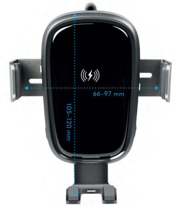 Supporto da Auto Ricarica Wireless per Smartphone da Presa d'aria - immagine 3