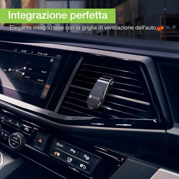 Supporto Magnetico da Auto per Smartphone con Due Placche Metalliche Universali - immagine 7